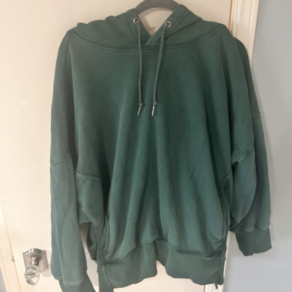 Dark Green Free People Hoodie